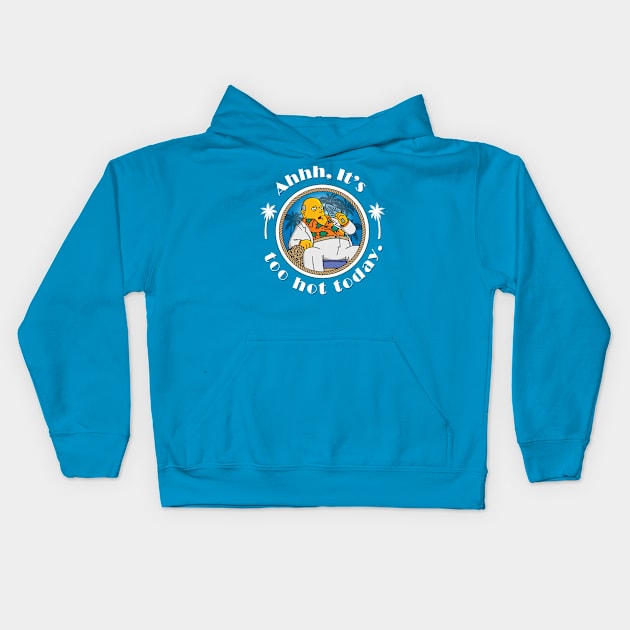 It's Too Hot Today - Pocket Kids Hoodie by Rock Bottom